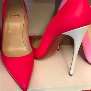 Pink and white “So Kate” Louboutins